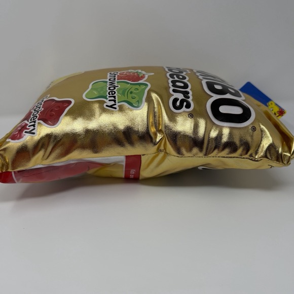 New Haribo GoldBears Candy Pillow Set 4 Plush Gummy Bear Candies 16x12" - Picture 6 of 8